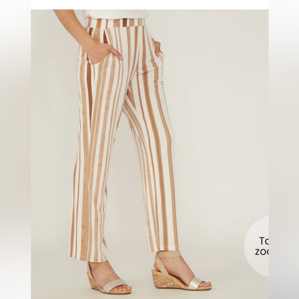 NWT - Mr. Max Printed Brazil Knit Stripe Pull On Pant